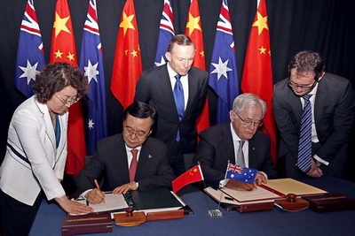 China- Australia FTA Officially Signed