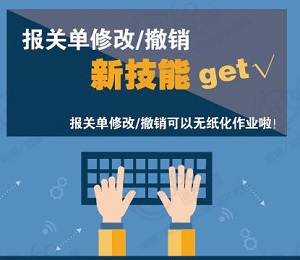 报关单修改/撤销新技能get