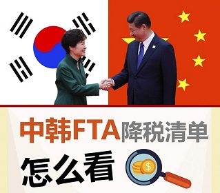 中韩FTA降税清单怎么看
